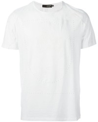 Мужская белая футболка с круглым вырезом от Tom Rebl