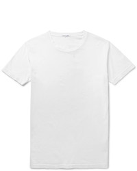 Мужская белая футболка с круглым вырезом от Tomas Maier