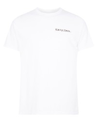 Мужская белая футболка с круглым вырезом от Travis Scott