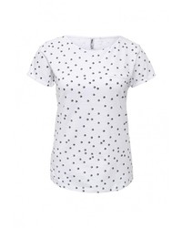 Женская белая футболка с круглым вырезом от Troll