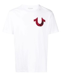 Мужская белая футболка с круглым вырезом от True Religion