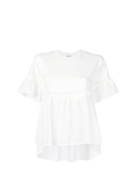 Женская белая футболка с круглым вырезом от Twin-Set