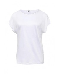 Женская белая футболка с круглым вырезом от United Colors of Benetton