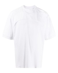 Мужская белая футболка с круглым вырезом от Unravel Project
