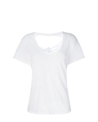 Женская белая футболка с круглым вырезом от Unravel Project