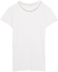 Женская белая футболка с круглым вырезом от Valentino