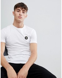 Мужская белая футболка с круглым вырезом от Versace Jeans
