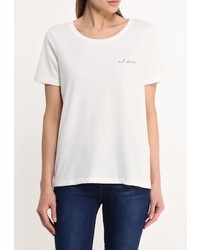 Женская белая футболка с круглым вырезом от Vila