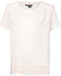 Женская белая футболка с круглым вырезом от Vince