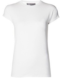 Женская белая футболка с круглым вырезом от Vince