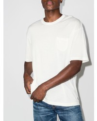 Мужская белая футболка с круглым вырезом от VISVIM