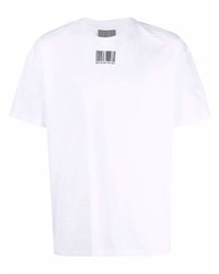 Мужская белая футболка с круглым вырезом от VTMNTS