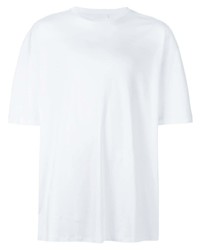Мужская белая футболка с круглым вырезом от WARDROBE.NYC
