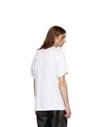 Мужская белая футболка с круглым вырезом от Loewe