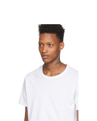 Мужская белая футболка с круглым вырезом от Champion Reverse Weave