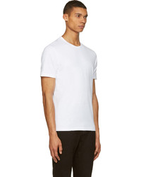 Мужская белая футболка с круглым вырезом от Acne Studios