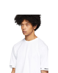Мужская белая футболка с круглым вырезом от Axel Arigato
