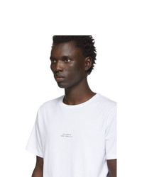 Мужская белая футболка с круглым вырезом от Saturdays Nyc