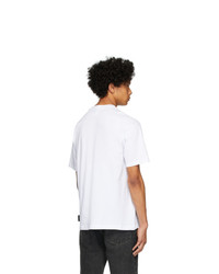 Мужская белая футболка с круглым вырезом от VERSACE JEANS COUTURE