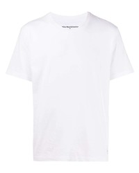 Мужская белая футболка с круглым вырезом от White Mountaineering