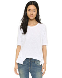 Женская белая футболка с круглым вырезом от Wilt