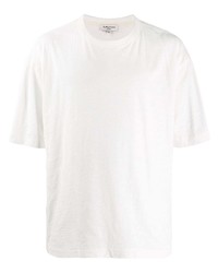 Мужская белая футболка с круглым вырезом от YMC