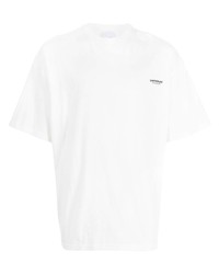 Мужская белая футболка с круглым вырезом от Yoshiokubo