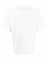 Мужская белая футболка с круглым вырезом от Yoshiokubo