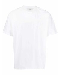 Мужская белая футболка с круглым вырезом от Z Zegna