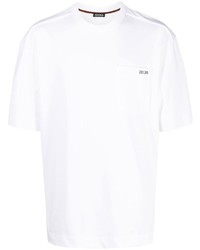 Мужская белая футболка с круглым вырезом от Zegna