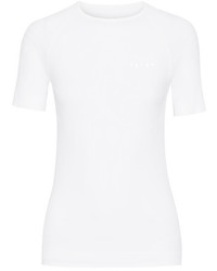 Женская белая футболка с круглым вырезом