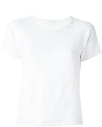 Женская белая футболка с пайетками от P.A.R.O.S.H.