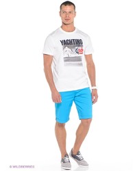 Мужская белая футболка с принтом от Anta