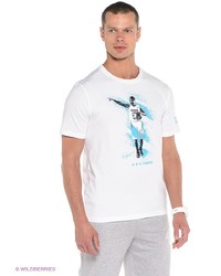 Мужская белая футболка с принтом от Anta