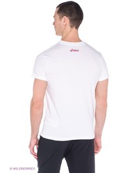Мужская белая футболка с принтом от Asics
