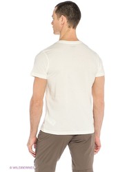 Мужская белая футболка с принтом от Bergans