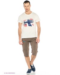 Мужская белая футболка с принтом от Bergans