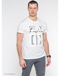 Мужская белая футболка с принтом от Conver