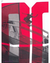 Мужская белая футболка с принтом от DC Shoes