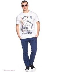 Мужская белая футболка с принтом от DC Shoes