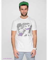 Мужская белая футболка с принтом от Globe