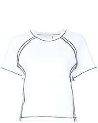 Женская белая футболка с принтом от J.W.Anderson