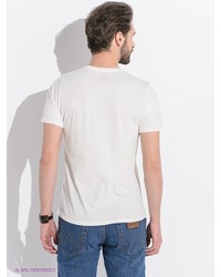 Мужская белая футболка с принтом от Lee