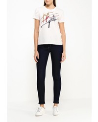 Женская белая футболка с принтом от Levi's