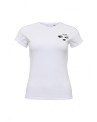 Женская белая футболка с принтом от LOST INK