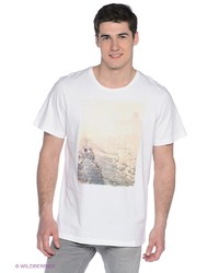 Мужская белая футболка с принтом от MC NEAL