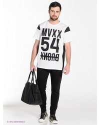 Мужская белая футболка с принтом от New Look