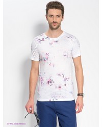 Мужская белая футболка с принтом от New Look