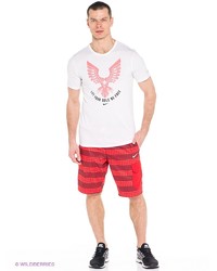 Мужская белая футболка с принтом от Nike