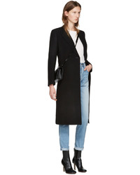 Женская белая футболка с принтом от Saint Laurent